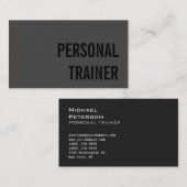 Trendy Gray Fitness Sport Visitekaartje (Voorkant / Achterkant)