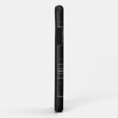 Trendy Gray Flannel Pset Editable Name Case Mate (Achterkant/rechts)