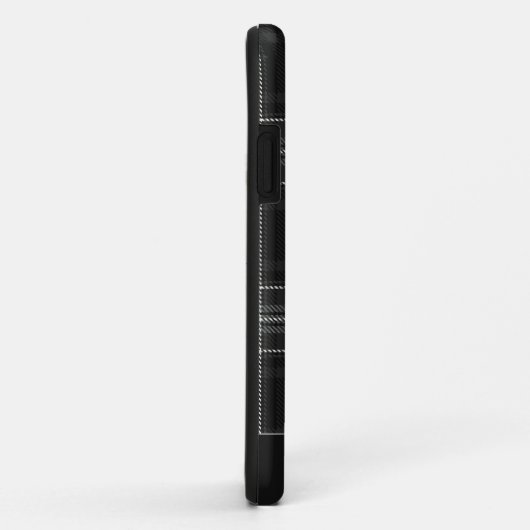 Trendy Gray Flannel Pset Editable Name Case Mate (Achterkant/rechts)