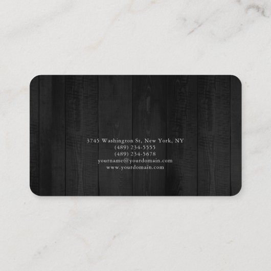 Trendy Gray Gold Blue Plain Creative Modern Visitekaartje (Achterkant)