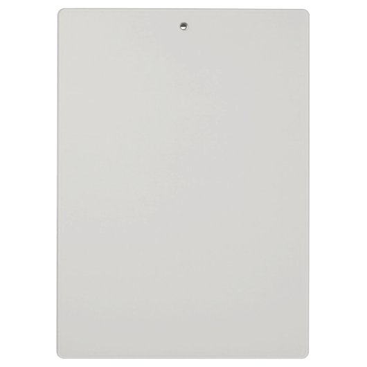 Trendy Gray Marble Monogrammed Klembord (Achterkant)