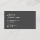 Trendy Gray Red Fitness Sport Visitekaartje (Achterkant)