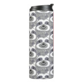 Trendy Gray Sloths Doodle Thermosbeker (Gedraaid links)