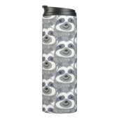 Trendy Gray Sloths Doodle Thermosbeker (Geroteerd rechts)