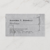 Trendy Gray Wall Modern Hair Stylist Visitekaartje (Achterkant)