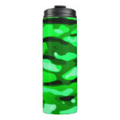 Trendy Green Abstract Pattern Thermosbeker (Voorkant)