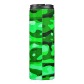 Trendy Green Abstract Pattern Thermosbeker (Achterkant)