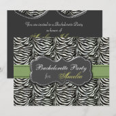 trendy green Bachelorette Party Kaart (Voorkant / Achterkant)