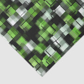 Trendy Green Black White Abstract Plays Tissuepapier (Detail)