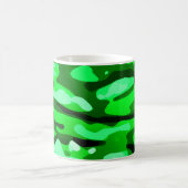 Trendy Green Camo Pattern Koffiemok (Center)