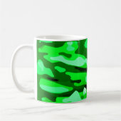 Trendy Green Camo Pattern Koffiemok (Links)