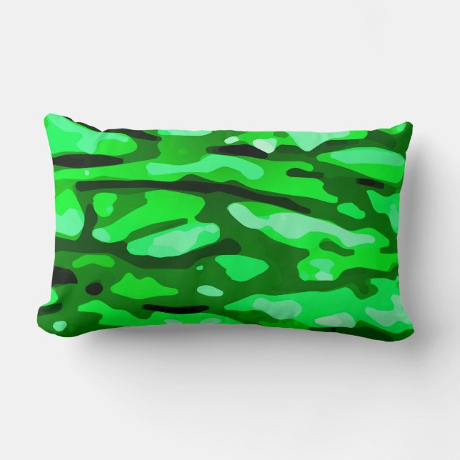 Trendy Green Camo Pattern Kussen (Voorkant)