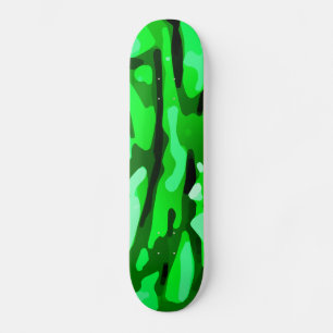 Trendy Green Camo Pattern Skateboard