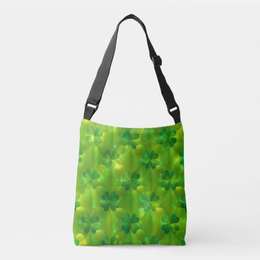 Trendy Green Clover 4 Lijsten Collectie Crossbody Tas (Voorkant)