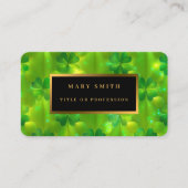 Trendy Green Clover 4 Lijsten Collectie Visitekaartje (Voorkant)