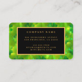 Trendy Green Clover 4 Lijsten Collectie Visitekaartje (Achterkant)