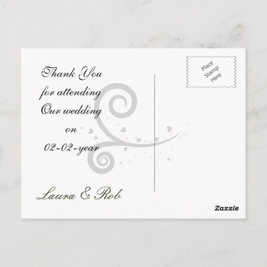 trendy green Dankjewel Kaarten (Achterkant)