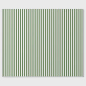 Trendy Green en White Wide Horizontal Stripes Cadeaupapier (Vlak)