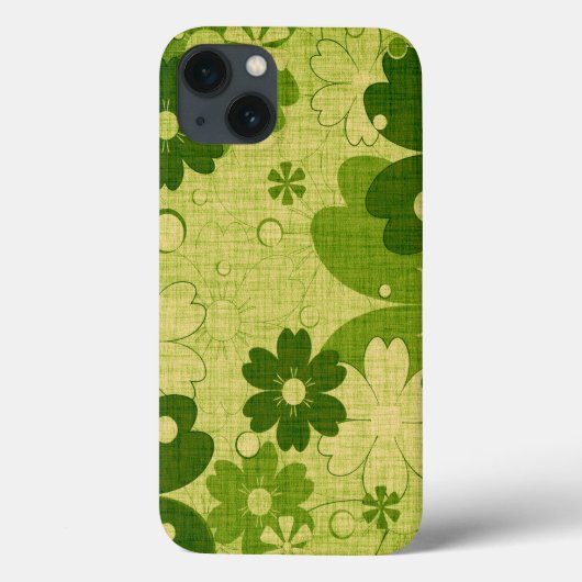 Trendy Green Flower Case-Mate iPhone Case (Achterkant)