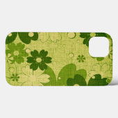 Trendy Green Flower Case-Mate iPhone Case (Achterkant (horizontaal))