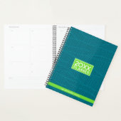 Trendy Green gepersonaliseerde naam Planner (Display)