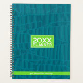 Trendy Green gepersonaliseerde naam Planner (Voorkant)