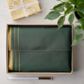 Trendy Green Gold Luxe Linnen Textuur Collectie Tissuepapier (Geschenk)