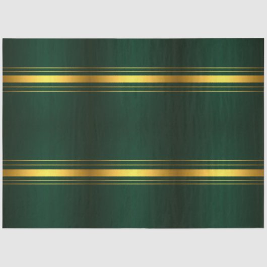 Trendy Green Gold Luxe Linnen Textuur Collectie Tissuepapier (Voorkant)