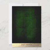 Trendy Green/Gold Surprise Retirement Party Kaart (Achterkant)