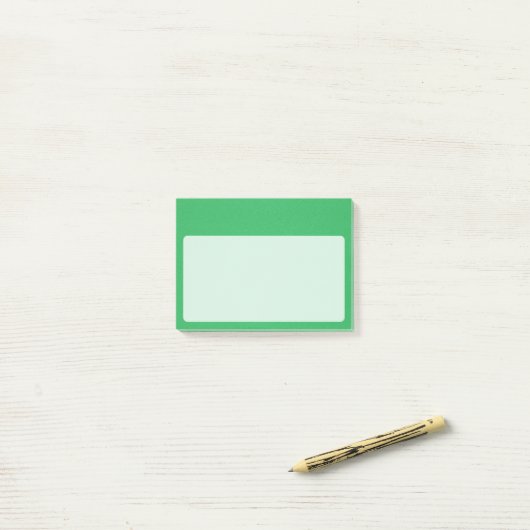 Trendy Green Grainy Background Post-it® Notes (Op bureau)