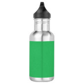 Trendy Green Grainy Background Waterfles (Rechts)
