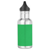 Trendy Green Grainy Background Waterfles (Links)