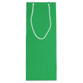 Trendy Green Grainy Background Wijn Cadeautas (Achterkant)