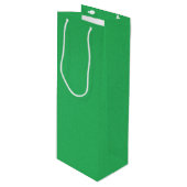 Trendy Green Grainy Background Wijn Cadeautas (Voorkant Gekanteld)