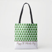 Trendy Green Hats Pattern St. Patrick's Day Tote Bag (Voorkant)