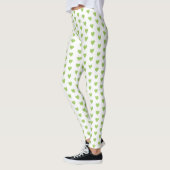 Trendy Green Heart Leggings (Links)