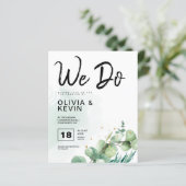 Trendy green modern groenery we doen huwelijksuitn (Staand voorkant)