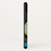 Trendy Green Owl met naam Cell Phone Case (Achterkant / rechts)