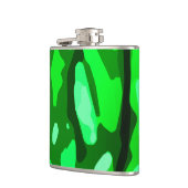 Trendy Green Pattern Heupfles (Links)