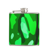 Trendy Green Pattern Heupfles (Voorkant)