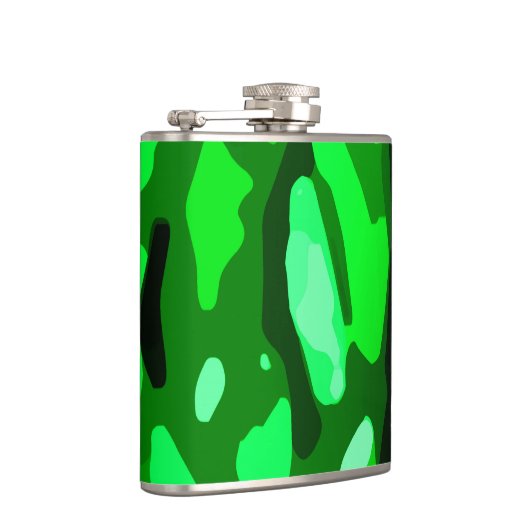 Trendy Green Pattern Heupfles (Rechts)