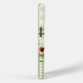 Trendy Green Plaid and Checks Bees Hearts Monogram Case-Mate iPhone Case (Achterkant / Rechts)