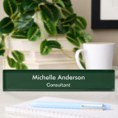 Trendy Green Script Consultant Desk Naamplaat Naambordje