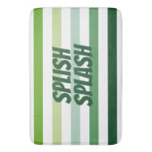 Trendy Green Stripes Badmat (Voorkant Verticaal)