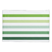 Trendy Green Stripes met Monogram Kussensloop (Achterkant)