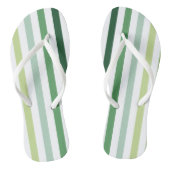 Trendy Green Stripes Teenslippers (Voetbed)