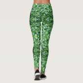 Trendy Green Stylish Modern Feestdagen Leggings (Achterkant)