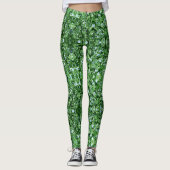 Trendy Green Stylish Modern Feestdagen Leggings (Voorkant)