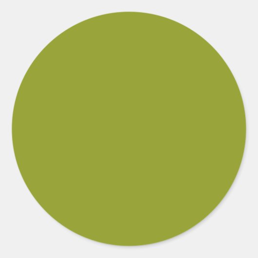 Trendy Green (vaste kleur) Ronde Sticker (Voorkant)