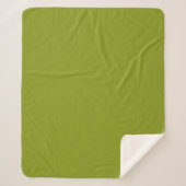 Trendy Green (vaste kleur) Sherpa Deken (Voorkant)